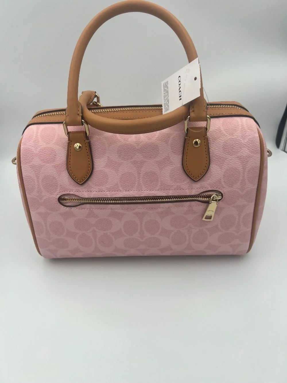 Rowan Satchel Bag In Signature Canvas With Charms
